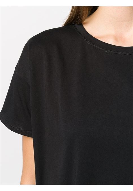 T-shirt oversize a maniche corte in nero Loulou studio - donna LOULOU DE SAISON | BASILUZZOBLK